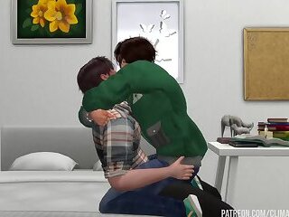 College Boyfriends Explore Each Others Bodies In Their Dorm: Sims 4